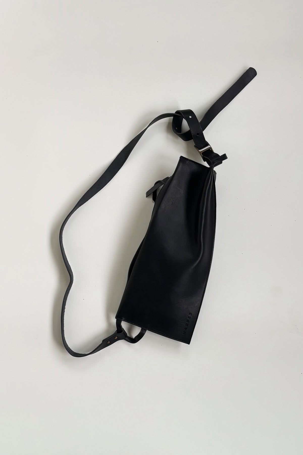 Asymmetrical Leather Crossbody Bag | Offset Sling by Harper the Label