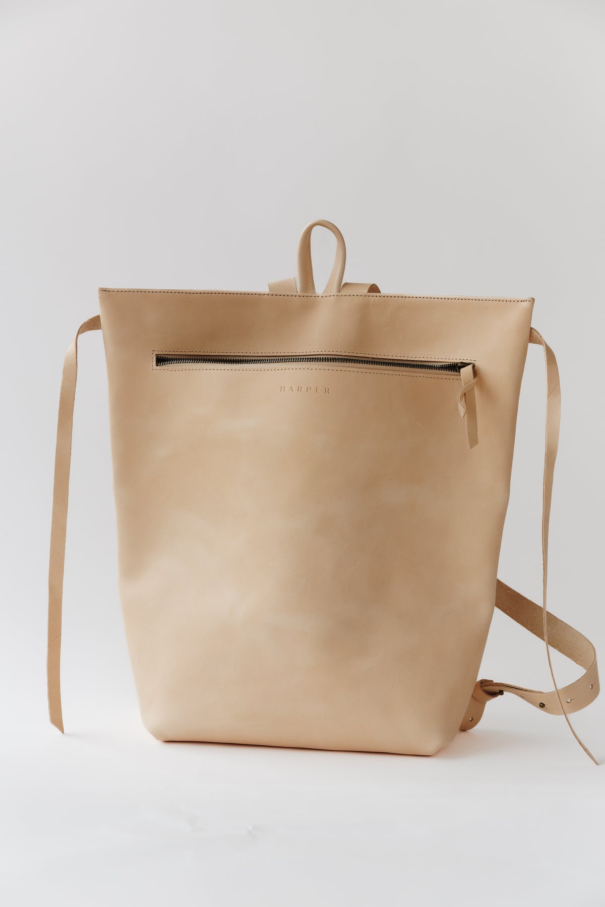 Floded Backpack Stylish Real Leather Backpack | Folded Backpack by Harper the Label